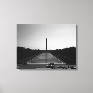 Vintage USA Washington Monument Canvastryck