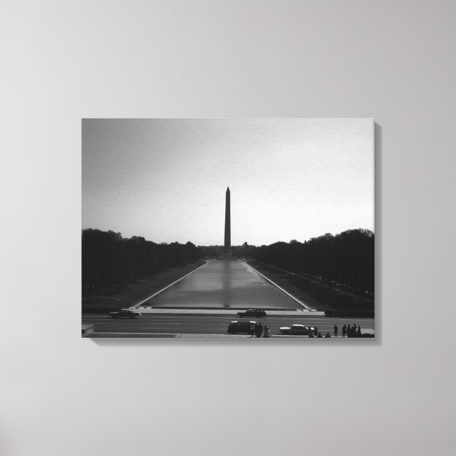 Vintage USA Washington Monument Canvastryck (Framsida)