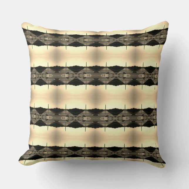 Vintage USA Washington Monument Kudde (Framsida)