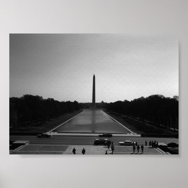 Vintage USA Washingtonmonumenten Poster (Framsidan)