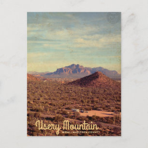 Vintage Usery Mountain Regional Park Travel Vykort
