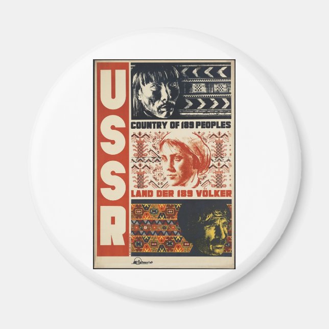 VINTAGE USSR MAGNET (Framsidan)