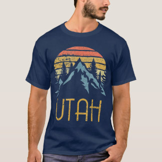 Vintage UT Utah-bergen utomhus Äventyr T Shirt
