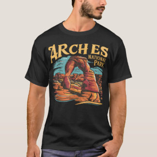 Vintage Utah Arches National Park Vintage Vandring T Shirt