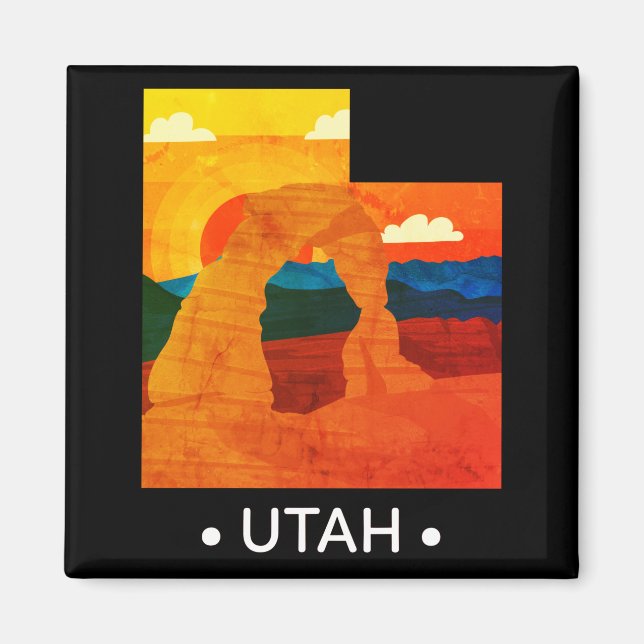 Vintage Utah State Magnet (Framsidan)