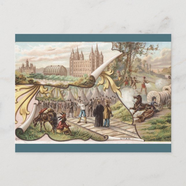 Vintage Utah Vykort (Framsida)