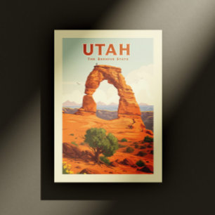 Vintage Utah Vykort