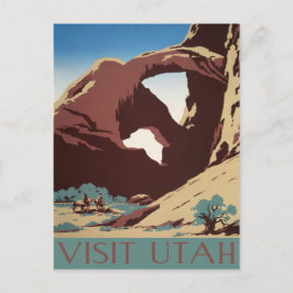 Vintage Utah-vykort Vykort
