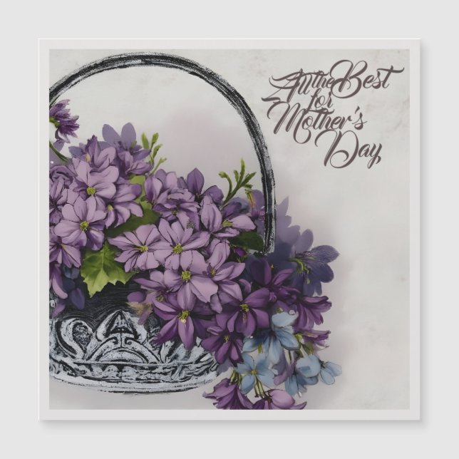 Vintage utan Basket - Bloom Mors dag (Framsida)