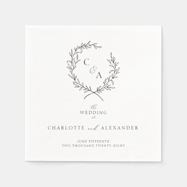 Vintage Utandning, konst Pappersservett (Framsidan)