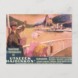 Vintage Utazzek Hajoinkon Vykort