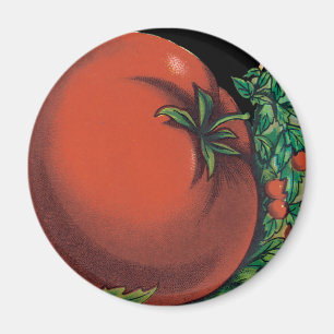 Vintage utsädespaket etikett konst, Tomat Pomodoro Magnet