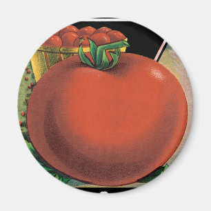 Vintage utsädespaket etikett konst, Tomat Pomodoro Magnet