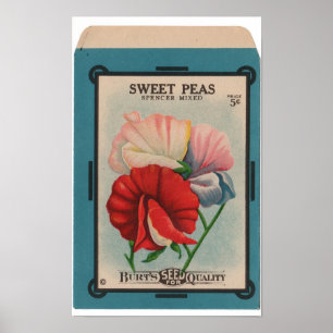 Vintage Utsädespaket Poster