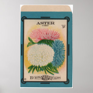 Vintage Utsädespaket Poster