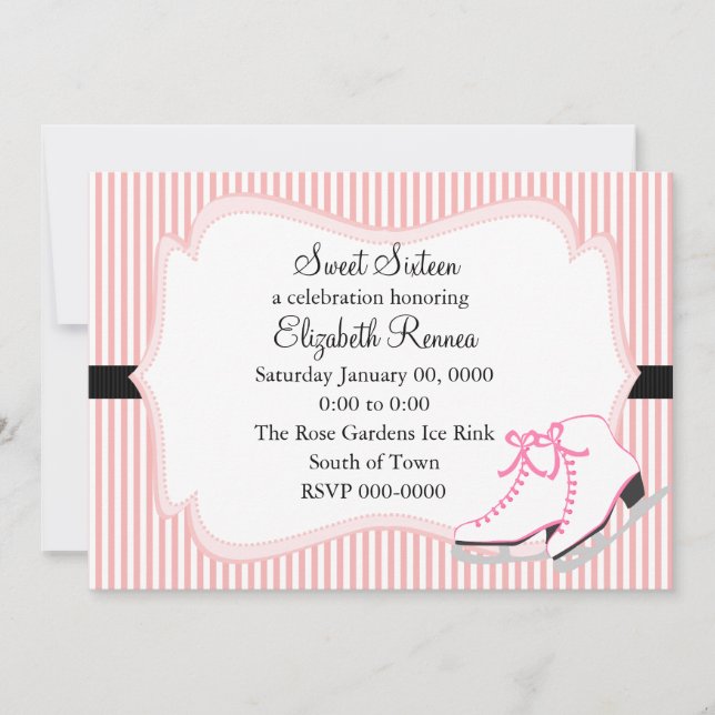 Vintage-utseende isskal inbjudningar (Framsida)