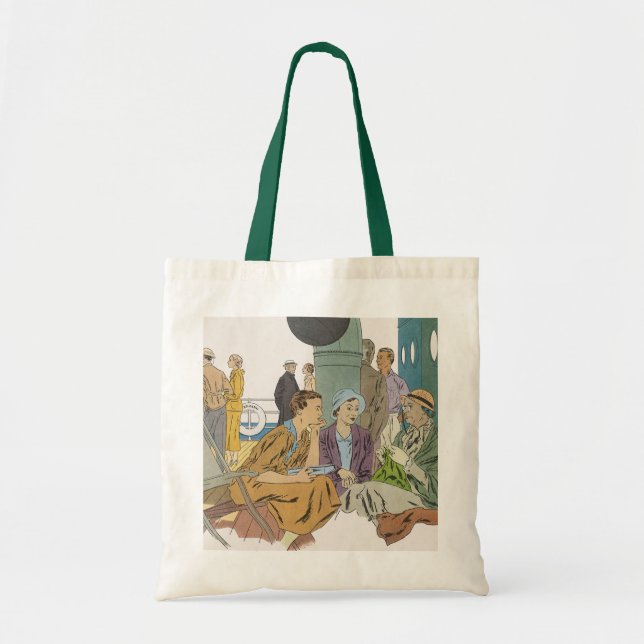 Vintage Vacation, Passenger Cruise Frakt på däck Tygkasse (Framsidan)