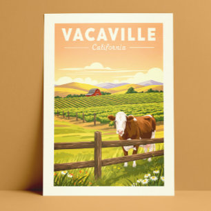 Vintage Vacaville California Vykort