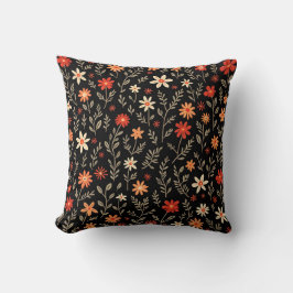 Vintage - vacker Blommigt Trendig Collection Kudde