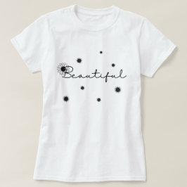 Vintage Vacker svart solrosblomma Blommans Blommig T Shirt