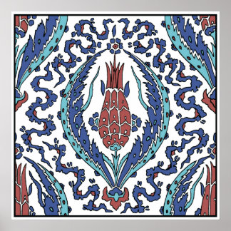 Vintage Vackert turkiskt Turkiet Poster