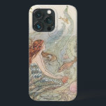 Vintage Vackra Girly-Sjöjungfrun under havet<br><div class="desc">Vackert under Sea Vintage Sjöjungfru Decor fodral.</div>