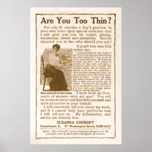 Vintage väger affärsvinstannonsen från 1908 poster