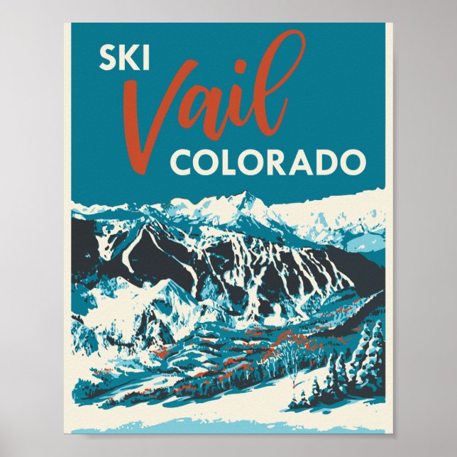 Vintage Vail Ski Poster (Framsidan)