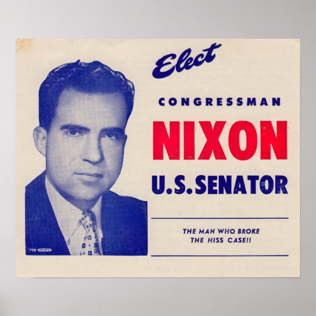 Vintage Valect Congressman Nixon Senator Poster (Framsidan)