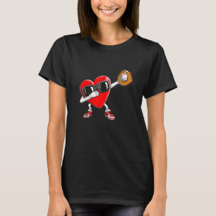 Vintage Valentindagen Baseball Pitcher Batter Ca T Shirt