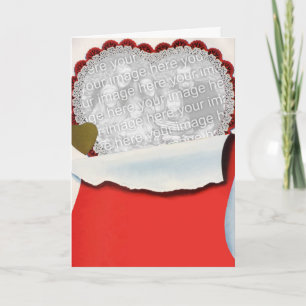 Vintage Valentindagen Newlyweds Kärlek och Romanti Helgkort