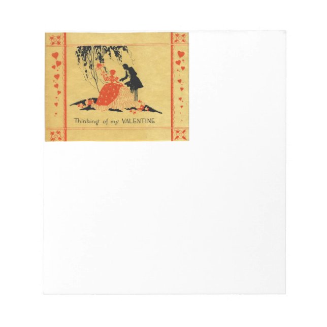Vintage Valentine Anteckningsblock (Framsida)