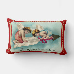 Vintage Valentine art Lumbarkudde