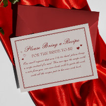 Vintage Valentine Bröllopsdusch Receptförfrågan