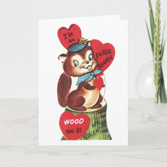 Vintage Valentine Card 2 Helgkort (Framsida)