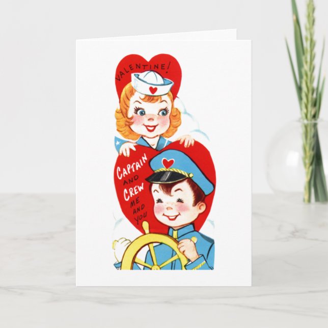 Vintage Valentine Card 4 Helgkort (Framsida)
