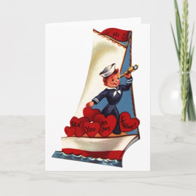 Vintage Valentine Card 9 Helgkort (Framsida)
