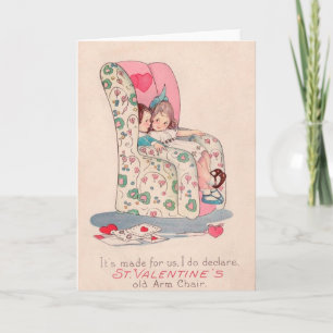 Vintage Valentine Card Helgkort