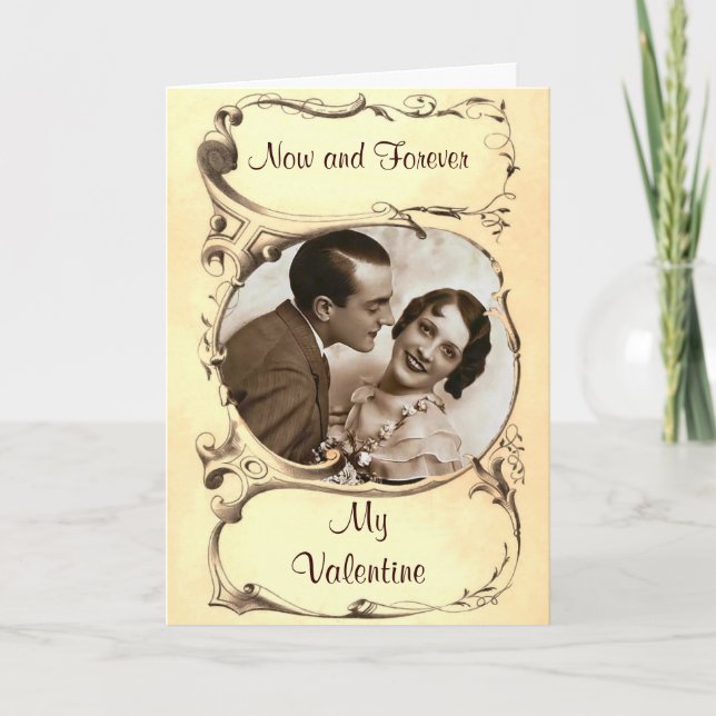 Vintage Valentine Card Helgkort (Framsida)