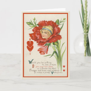 Vintage Valentine Card Helgkort