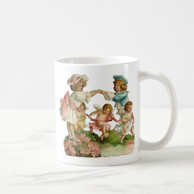 Vintage Valentine Children Kaffemugg (Höger)