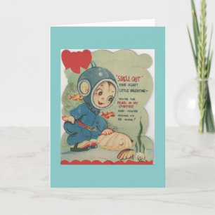 Vintage Valentine - du är Pearl i mitt ostron, Helgkort