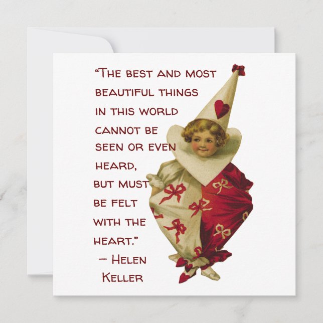 Vintage Valentine Greeting Card Kort (Framsida)