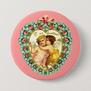 Vintage Valentine Heart Knapp