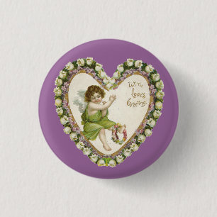 Vintage Valentine Heart Knapp