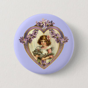 Vintage Valentine Heart Knapp