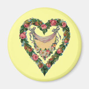 Vintage Valentine Heart Magnet