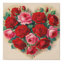 Vintage Valentine Heart of Ro