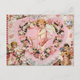 Vintage Valentine Helg Vykort