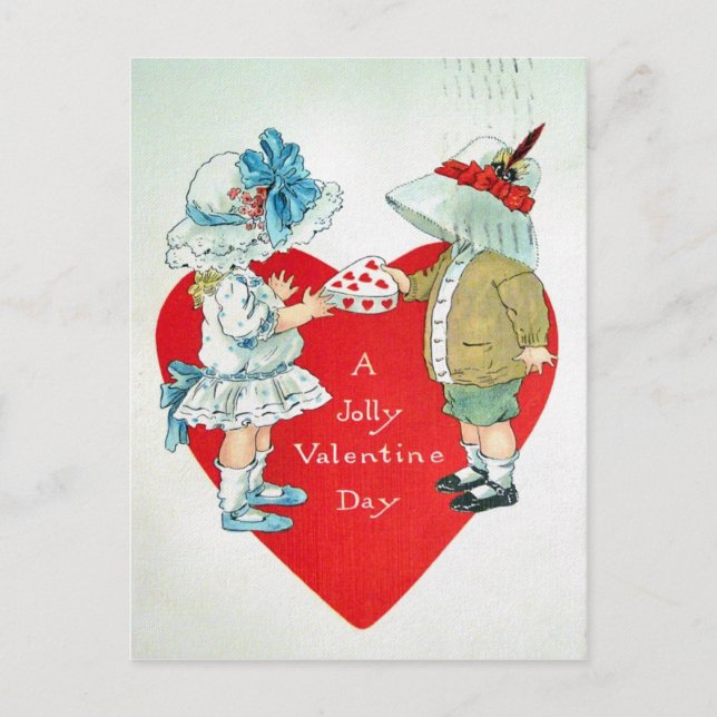 Vintage Valentine Helg Vykort (Framsida)